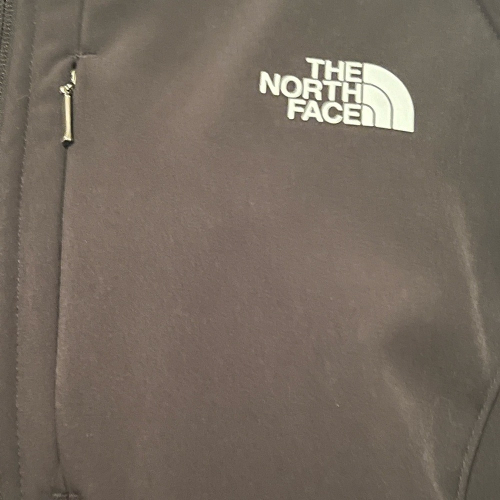 North Face Women's Sz XXL Black Medium Weight Jacket Front/Back Logo Zip Pockets - Picture 7 of 10